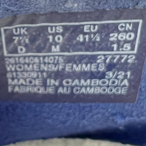 Clarks Womens Size 10 10M Blue Knit Slip On Ballet Flats Comfort Shoes - Picture 13 of 13